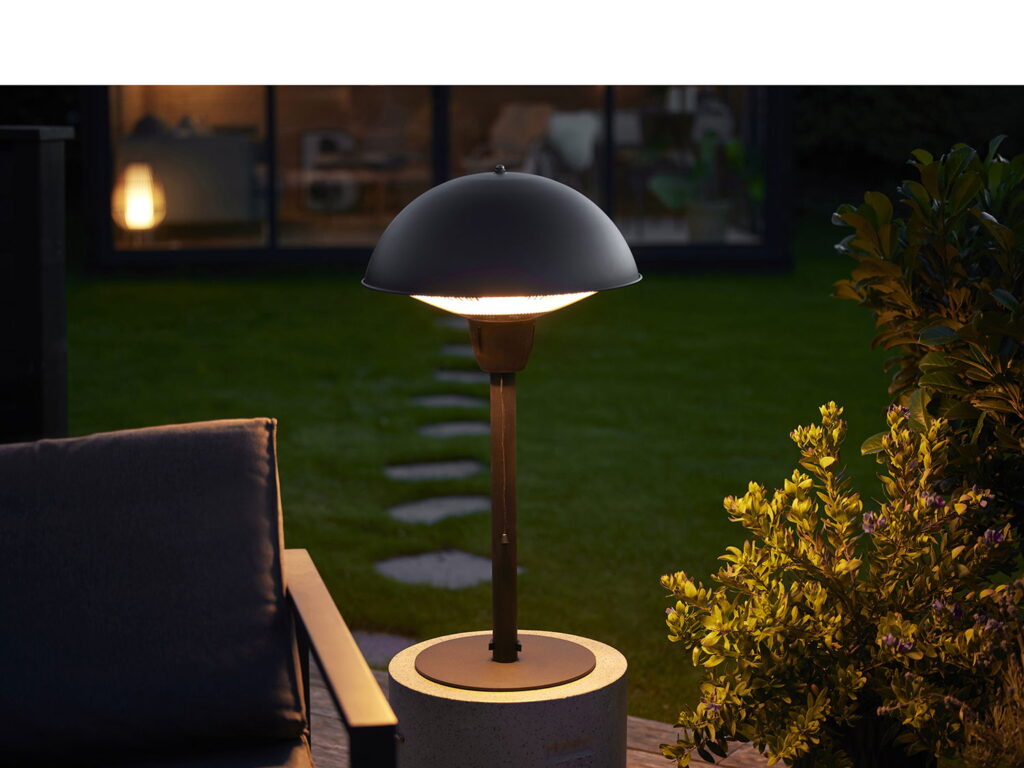 Terrassevarmer til bord 1500 watt Sort