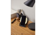 Højtaler med oplader og lampe 10,6 x 9,5 x 14,3 cm Sort ABS