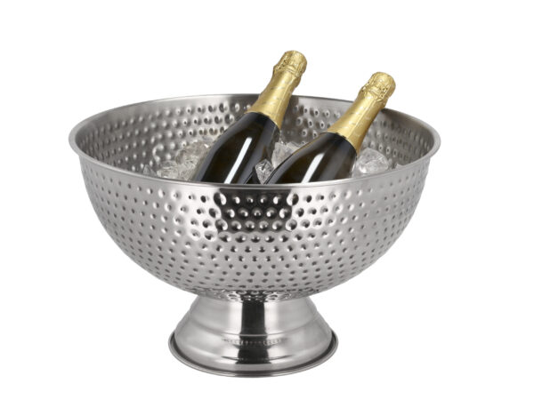Champagnebowle Bar 13 liter Hamret stål