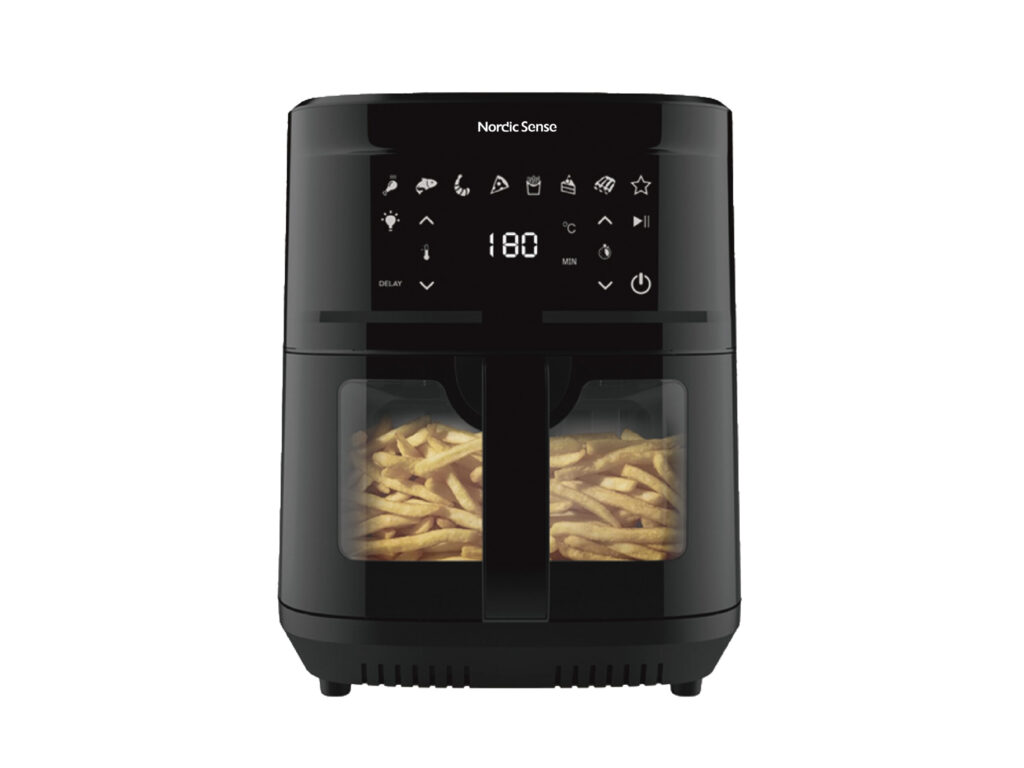 Airfryer 2000 watt 9 liter Sort