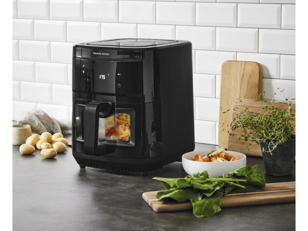 Airfryer 2000 watt 9 liter Sort