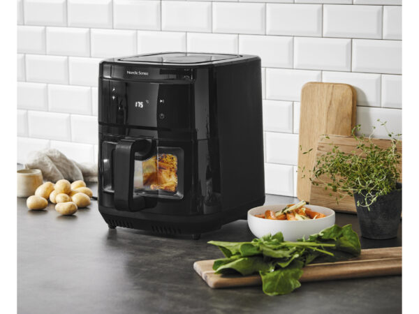 Airfryer 2000 watt 9 liter Sort