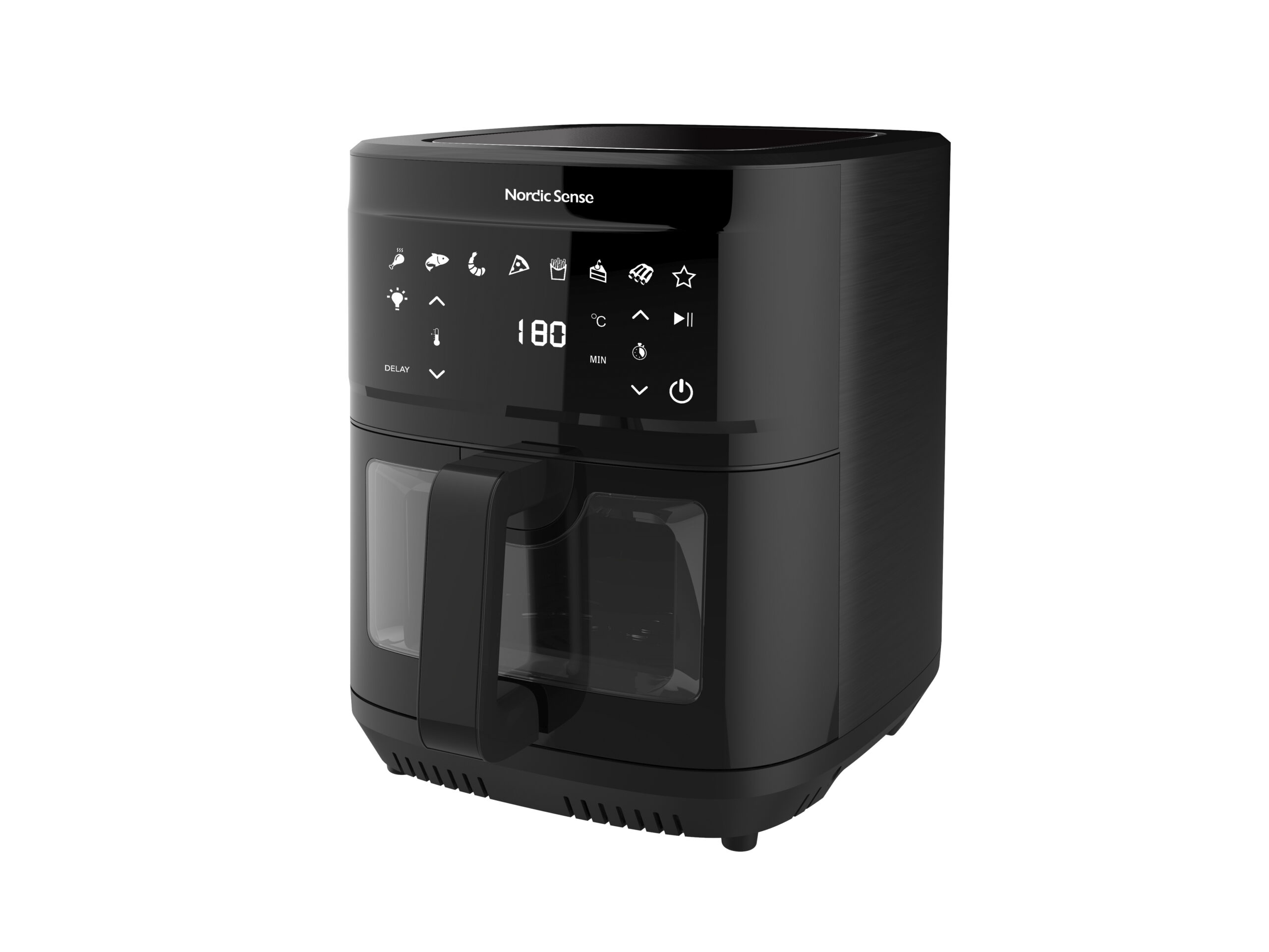 Airfryer 2000 watt 9 liter Sort 1 Airfryer 2000 watt 9 liter Sort