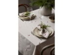 Juledug 140x320 Christmas Hearts Embroidery Rose