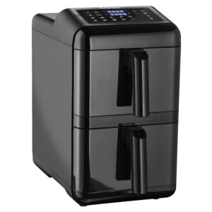 Airfryer double stack 2900 watt 11,6 liter Sort