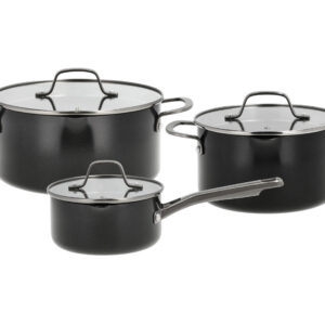 Grydesæt m/låg Blavet 6 dele Aluminium/keramisk belægning