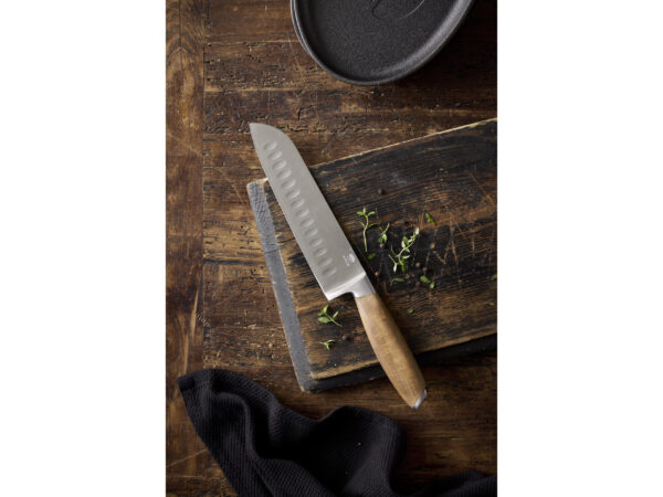 Knivsæt 6 dele Rustfrit stål/Akacie