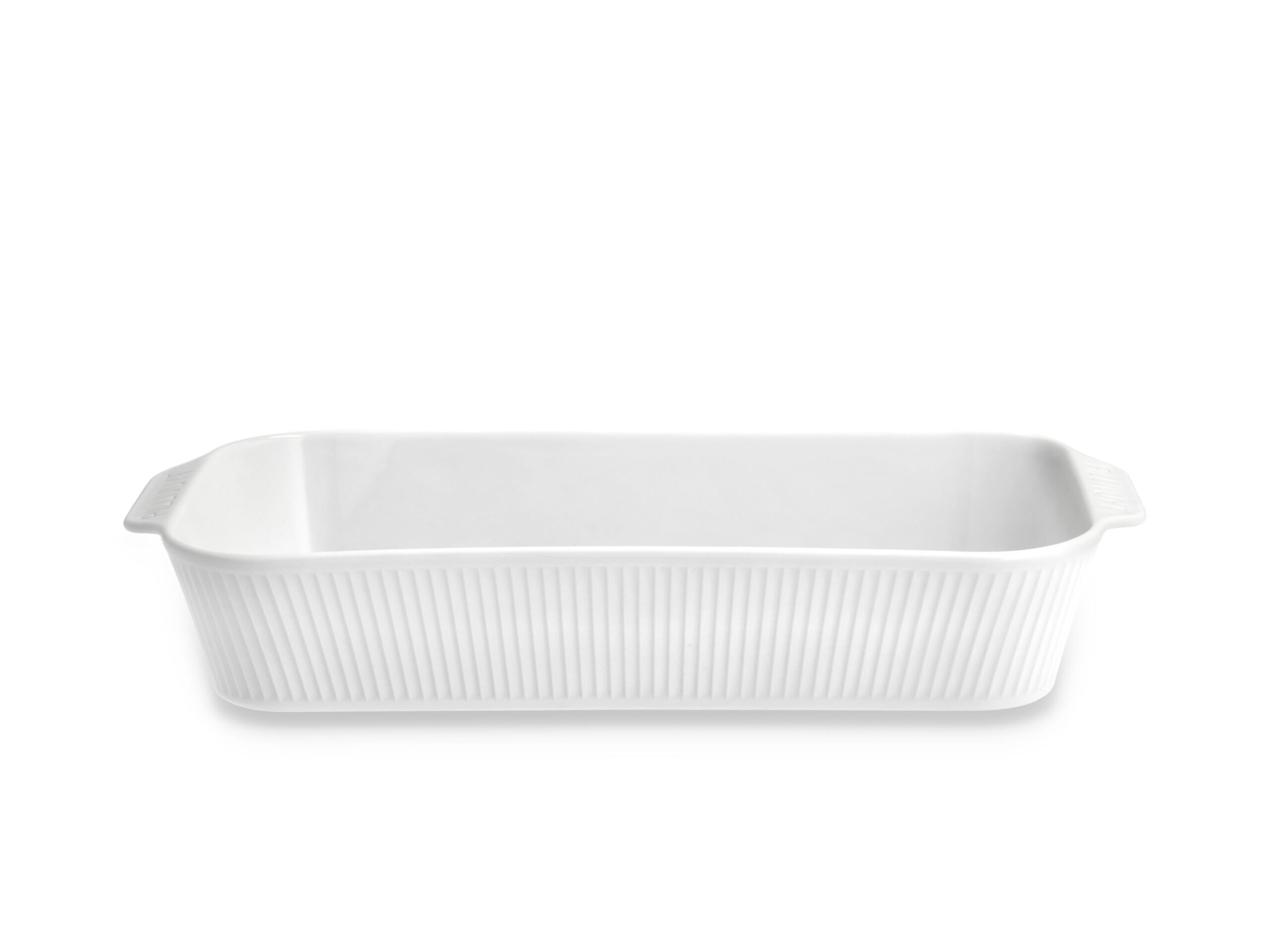 Fad dybt Plissé 35 x 19 x 6 cm Hvid