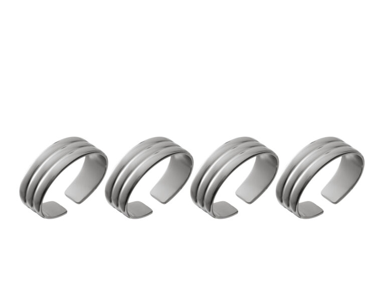 Servietring Thebe Edition 2024 4 stk. Blankt stål Recycled