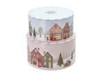 Kagedåsesæt Vinter 22x12/20x10 cm Crystal Rose/Ice Blue
