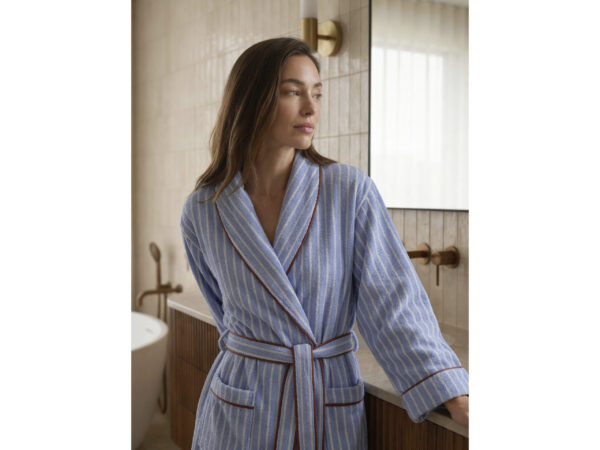 Morgenkåbe L/XL Weekend Stories  Suite One Sky Blue