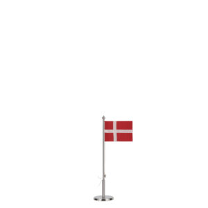 Flagstang DK 20,5 cm Blankt stål