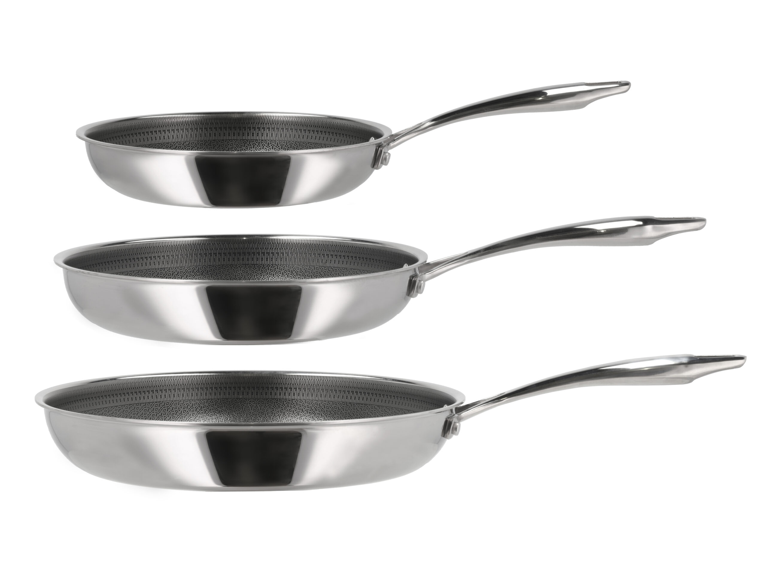 Stegepandesæt Paillon Hybrid 20+24+28 cm Rustfrit stål