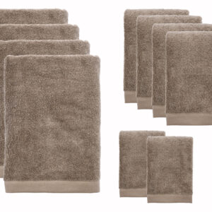 Södahl Comfort Organic Håndklæder 10 dele Taupe SAMPAK