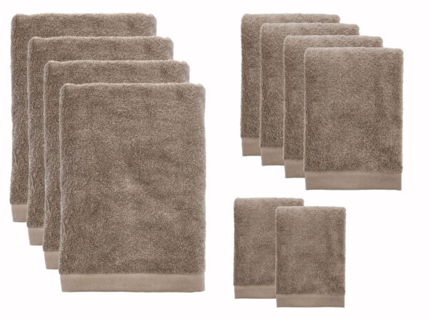 Södahl Comfort Organic Håndklæder 10 dele Taupe SAMPAK