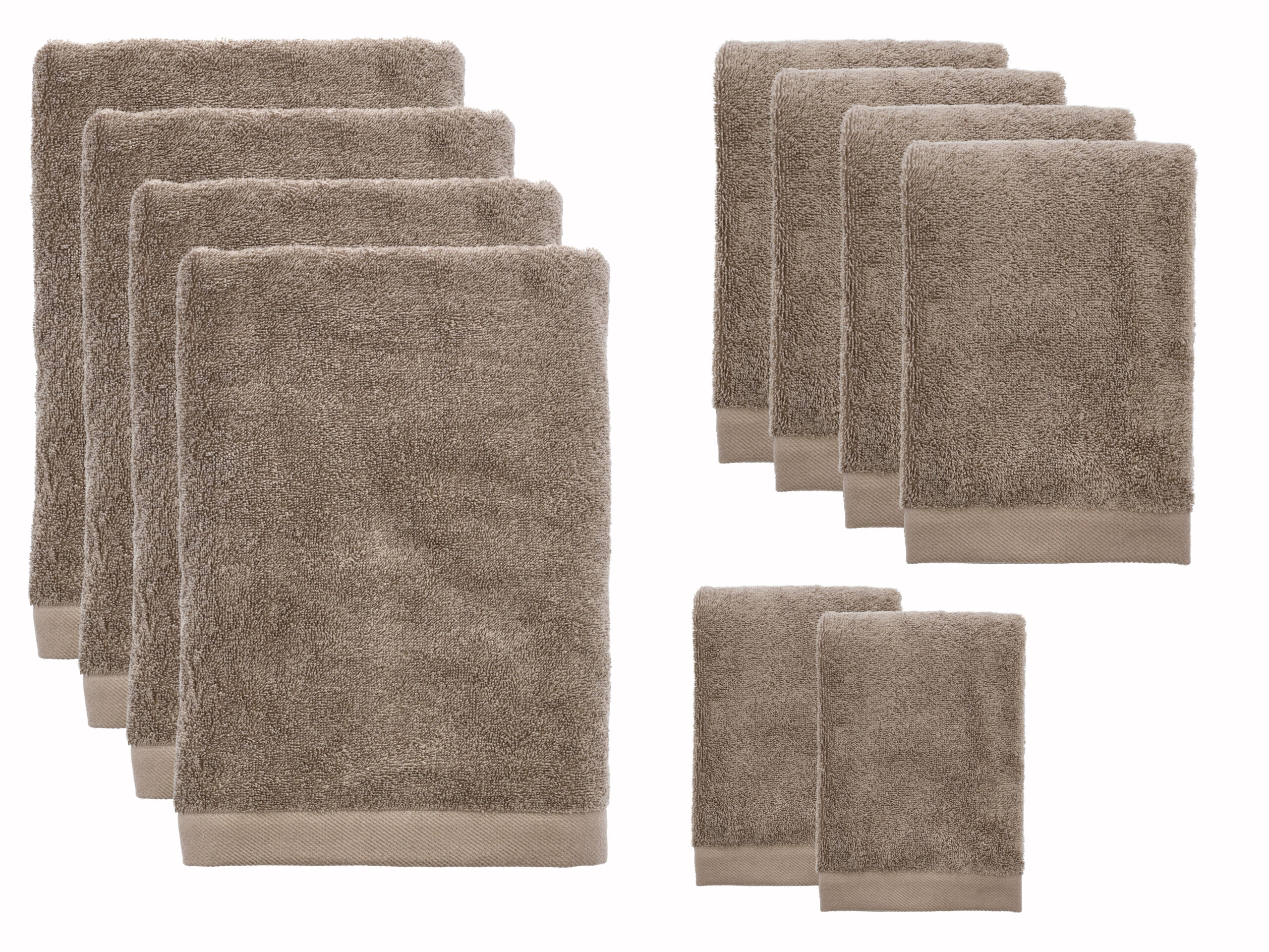 Södahl Comfort Organic Håndklæder 10 dele Taupe SAMPAK