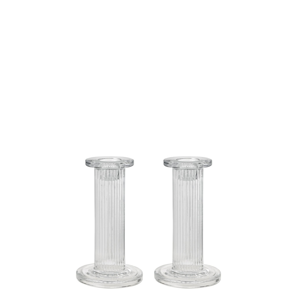 Stelton_X-523 Pilastro candleholder H 13 cm 2 Pcs clear_1_Packshots