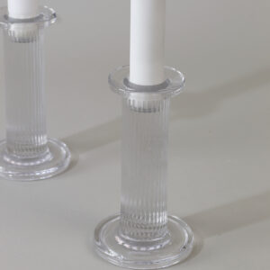 Pilastro lysestage H 13 cm, 2 stk. clear